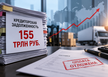 Деловая иллюстрация: цепочка поставщиков и заказчиков, в которой задерживаются платежи.
